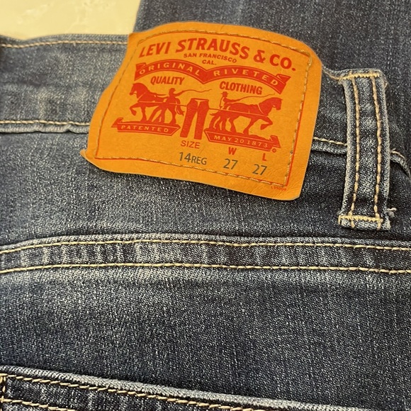 LEVIS 510 DISTRESSED SKINNY JEANS - Picture 3 of 7